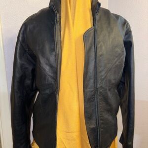 Men's Black Leather Jacket